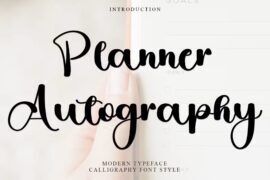 Planner Autography Font