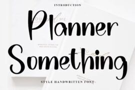 Planner Something Font