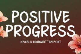 Positive Progress Font