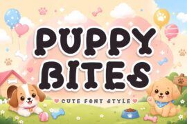 Puppy Bites Demo Font