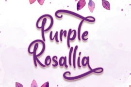 Purple Rosallia – Personal Use Font