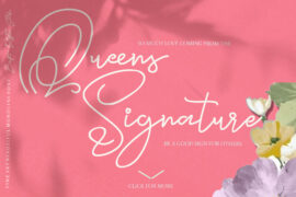 Queens Signature Font