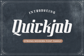 Quickjob Demo Font