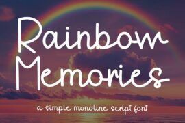 Rainbow Memories Font