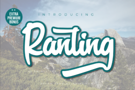 Ranting Font