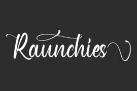 Raunchies Demo Font