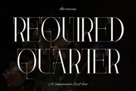REQUIRED QUARTER DEMO Font