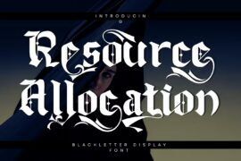Resource Allocation Demo Font