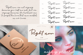 Right now Font