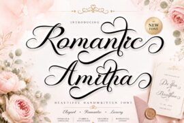 Romantic Amitha Demo Font Family