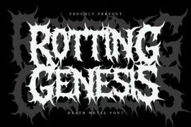 Rotting Genesis Font