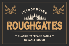 Roughgates Clean Font