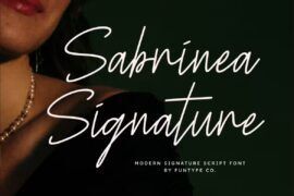 Sabrinea Signature Font