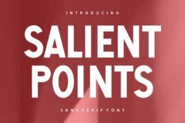 Salient Points Font