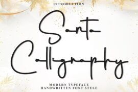 Santa Calligraphy Font