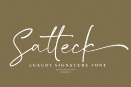Satteck Font
