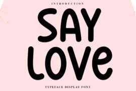 Say Love Font
