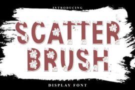 Scatter Brush Font