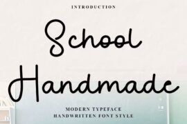 School Handmade Font