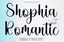 Shophia Romantic Font
