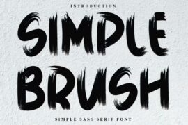 Simple Brush Font