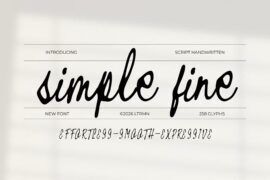 Simple Fine Demo Font