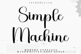 Simple Machine Font