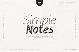 Simple Notes VP Font