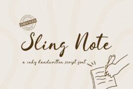 Sling Note Font