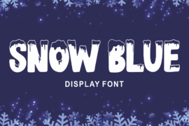 SNOW BLUE Font