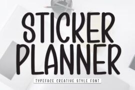 Sticker Planner Font