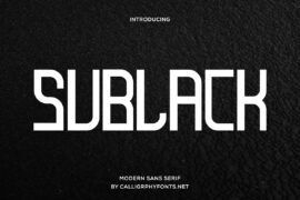 Sublack Demo Font