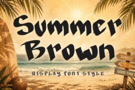 Summer Brown Demo Font