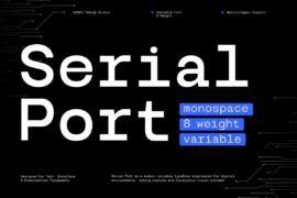TBJ Serial Port Monospace Demo Font Family