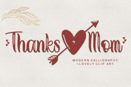 Thanks Mom – Personal use Font