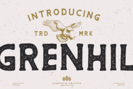 THE GRENHIL Rough Font