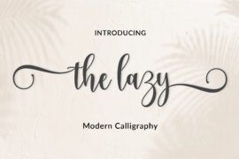 the lazy Font