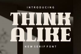 Think Alike Font