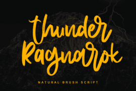 Thunder Ragnarok – Personal Use Font
