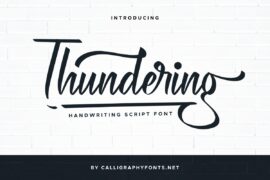Thundering Demo Font