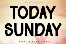 Today Sunday Font