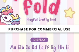 Unicorn Fold Display – Personal Font