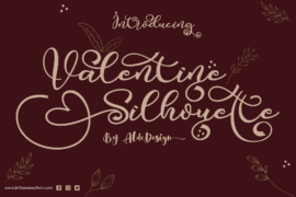 Valentine Silhouette Font Family