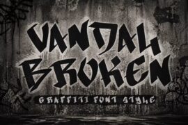 Vandal Broken Demo Font