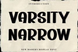 Varsity Narrow Font