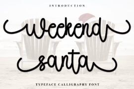 Weekend Santa Font