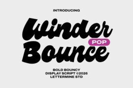 Winder Pop Bounce Demo Font
