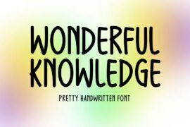 Wonderful Knowledge Font