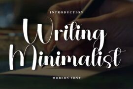 Writing Minimalist Font
