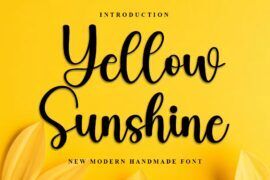 Yellow Sunshine Font